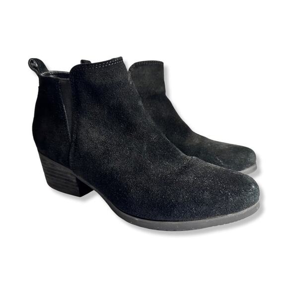 Blondo USA Valli Waterproof Bootie Black Nubuck Ankle Boot Women’s Size 6 - Picture 2 of 9